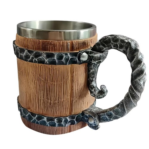Holzkrug mittelalter bierkrug - mittelalter,,