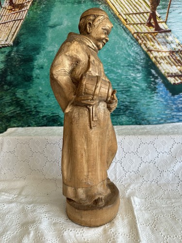 Holzfigur skulptur mönch - holzfigur,