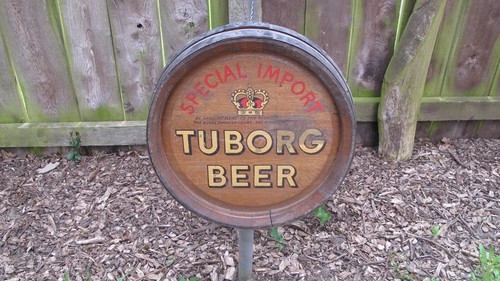 Tuborg beer schild bierfass - tuborg,
